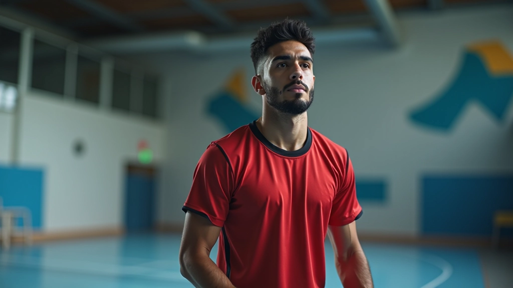 لاعب يقوم برمية من الخطوة مع توضيح الزوايا والحركات الصحيحة